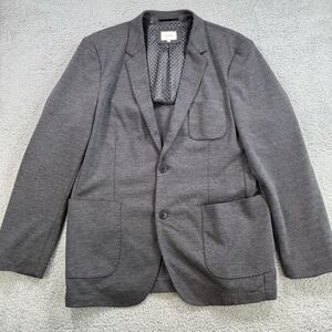 7 Diamonds Jacket Mens XL Gray Sports Coat Blazer 2 Button Stretch